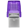 Kingston Technology DataTraveler 64GB microDuo 3C 200MB/s dual USB-A + USB-C