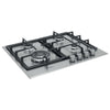 Piano Cottura 4 Fuochi a Gas da Incasso Larghezza 60 cm Griglie in Ghisa Inox - GMR 6422/IXL
