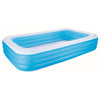 Piscina Gonfiabile Blu Rettangolare 3 Anelli 305X183X56Cm 540090 X1