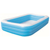 Piscina Gonfiabile Blu Rettangolare 3 Anelli 305X183X56Cm 540090 X1