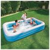Piscina Gonfiabile Blu Rettangolare 3 Anelli 305X183X56Cm 540090 X1