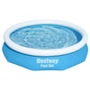 Bestway Fast Set 57456 piscina fuori terra Piscina con bordi/gonfiabile Piscina rotonda Blu, Bianco