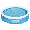Bestway Fast Set 57456 piscina fuori terra Piscina con bordi/gonfiabile Piscina rotonda Blu, Bianco