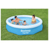 Bestway Fast Set 57456 piscina fuori terra Piscina con bordi/gonfiabile Piscina rotonda Blu, Bianco