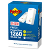 Powerline FRITZ! 1260 WLAN Set 1200 Mbit/s Collegamento ethernet LAN Wi-Fi Bianco 2 pz