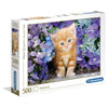 Puzzle 500Pz Hqc Gattino Rosso 30415 X1