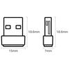 Scheda Ac600 Wifi Usb Mini Size Usb 2.0 1 Antenna Interna