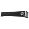 Soundbar casse per PC 6W - USB AUX - uscite per cuffie - nero/argento