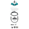 SV450 Double Pulitore a vapore verticale 0,3 L 1500 W Acciaio inossidabile, Turchese, Bianco