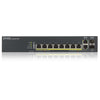 Zyxel GS1920-8HPV2 Gestito Gigabit Ethernet (10/100/1000) Supporto Power over Ethernet (PoE) Nero