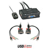 Lindy 42342 switch per keyboard-video-mouse (kvm) Nero
