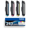 Brother TN-243CMYK cartuccia toner 1 pz Originale Nero, Ciano, Magenta, Giallo