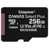 Kingston Technology Canvas Select Scheda micSDXC Plus 100R A1 C10 da 256GB + adattatore