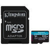 Kingston Technology Canvas Go! Plus Scheda microSDXC Canvas Go Plus 170R A2 U3 V30 da 512GB + adattatore