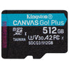 Kingston Technology Canvas Go! Plus Scheda microSDXC Canvas Go Plus 170R A2 U3 V30 da 512GB + adattatore