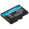 Kingston Technology Scheda microSDXC Canvas Go Plus 170R A2 U3 V30 da 512GB confezione singola senza adattatore