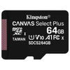 Kingston Technology Canvas Select Scheda micSDXC Plus 100R A1 C10 da 64GB + adattatore