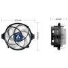 ARCTIC Alpine 23 - Compact AMD CPU-Cooler Processore Raffreddatore d'aria 9 cm Alluminio, Nero 1 pz