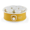 Ariete 617 Yogurella - Yogurtiera Elettrica - 7 vasetti in vetro - 1,3kg di yogurt fatto in casa - 20 Watt - Bianco e Giallo