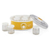 Ariete 617 Yogurella - Yogurtiera Elettrica - 7 vasetti in vetro - 1,3kg di yogurt fatto in casa - 20 Watt - Bianco e Giallo
