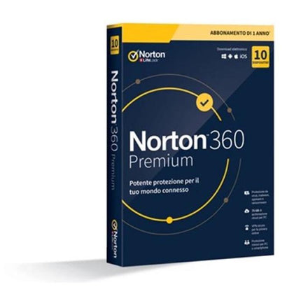 Internet Security 10Dev 1Y 2020 75Gb Norton 360 Premium
