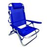 Spiaggina Reclinabile Comfort 5 Posizioni cm. 61X53X81 H Col. Blu