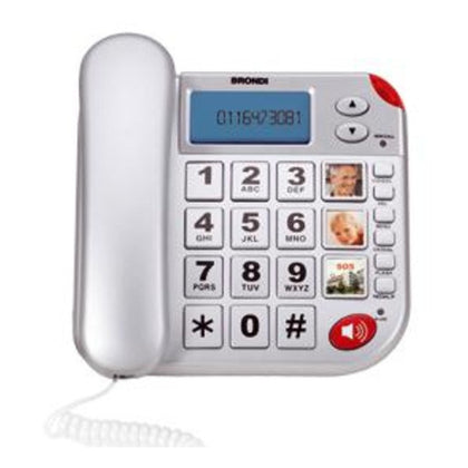 Super Bravo Plus Telefono analogico Identificatore di chiamata + tasto SOS