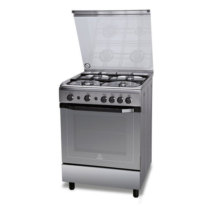 Cucina a Gas 4 Fuochi con Forno e Coperchio Classe A - 60x60 cm - I6GG1F(X)/I