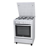 Cucina a Gas 4 Fuochi Forno con Grill 60x60x85 cm Classe A Con Coperchio Bianco - I6GG1F(W)/I