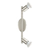 BUZZ-LED - 2 x Faretto Led - Metallico - uso interno - GU10 - 3W