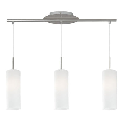 TROY 3 - Lampada a sospensione - supporto flessibile - E27 60W - Nichel