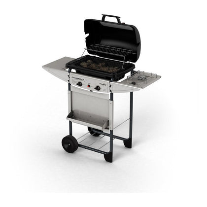 Expert Deluxe Barbecue Carrello a Gas - 7000W - Nero/Grigio