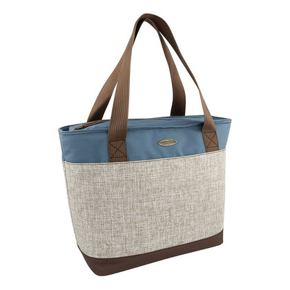 Entertainer Cooler - Borsa frigo termica 16 litri - Blu/Marrone/Grigio