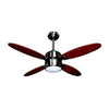 ZFR4107M - Ventilatore a soffitto ø107 cm - luce + 4 pale - marrone