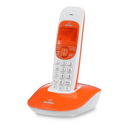 Nice Telefono corless - DECT Identificatore di chiamata - arancio/bianco