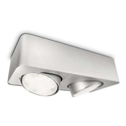 myLiving Spot 579524816 - Plafoniere appliques - 2 luci - silver