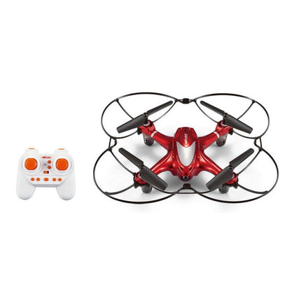 T00160 - Drone radiocomandato quadricottero - 2,4Ghz 4 Canali 6-AXIS Gyro Light 3D Flips Rolls Flash Light Camera Integrata - rosso