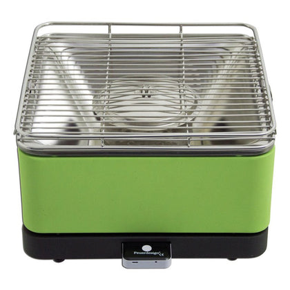 Teide - Barbecue a carbone grill da tavolo 34x34 cm - verde