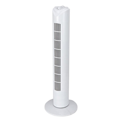 Ventilatore a colonna oscillante h80 cm 45W con timer - 3 velocità - bianco