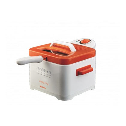4611 - Friggitrice elettrica 2000W capacità olio 2,5 litri cestello estraibile - arancione