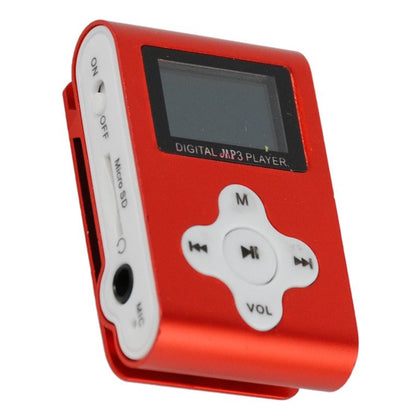 Lettore MP3 + TF Card 4GB + FM Rosso