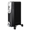 Oilo 7 Interno Nero, Argento 1500 W Riscaldatore ambiente elettrico a olio