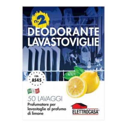Deodorante Profumatore al Limone per Lavastoviglie - 50 Lavaggi - AS45