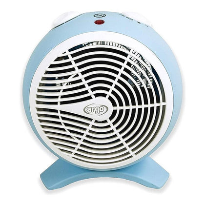 Kira Interno Blu, Bianco 2000 W Riscaldatore ambiente elettrico con ventilatore