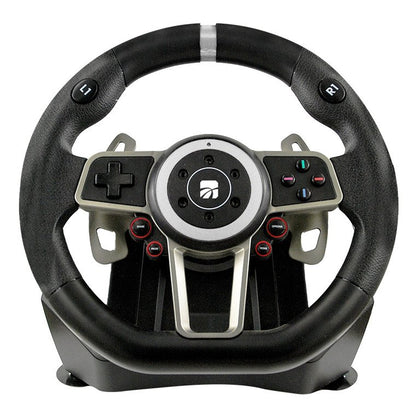 Suzuka Racing Wheel 900Â° Nero Sterzo + Pedali Analogico/Digitale Nintendo Switch, PC, PlayStation 4, Xbox One