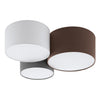 EGLO 97479 illuminazione da soffitto Marrone, Grigio, Bianco E27