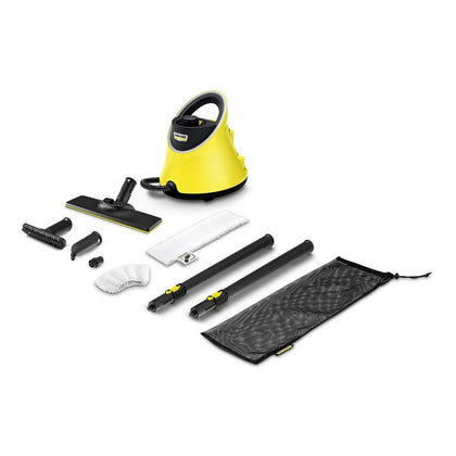 SC 2 Deluxe EasyFix Pulitore a vapore cilindrico 1 L 1500 W Nero, Giallo