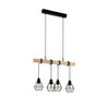 Lampada a Sospensione Lampadario da Soffitto in Legno E27 Vintage - Townshend 5