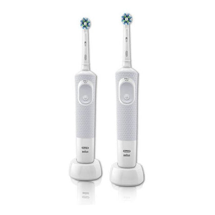 Vitality 100 CrossAction Adulto Spazzolino rotante-oscillante Grigio, Bianco