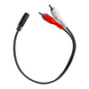 Ekon ECAJACK2RCA03FM cavo audio 0,3 m 3.5mm 2 x RCA Nero